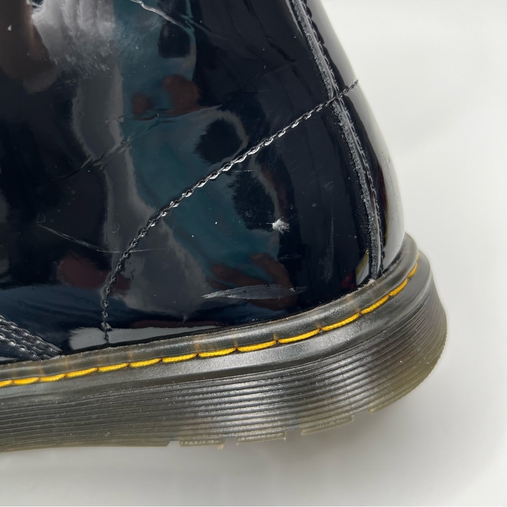 Dr. Martens Zavala Black Patent Boots Women Size 7 - Picture 5 of 16
